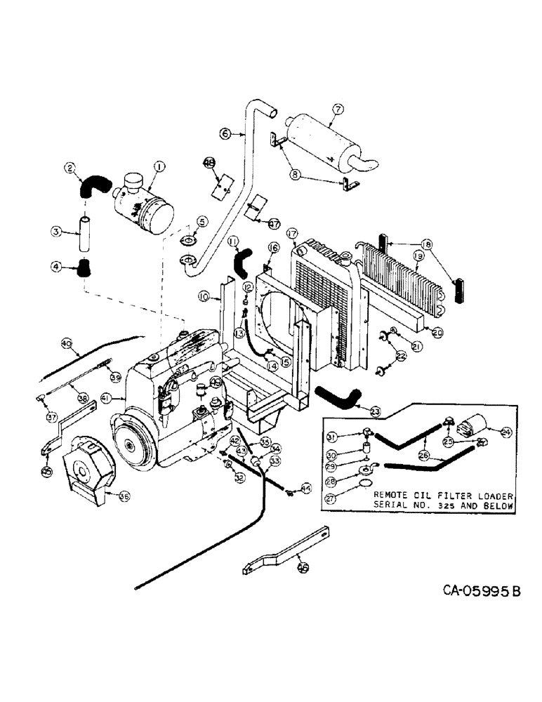 Схема запчастей Case IH 4140 - (12-30) - ENGINE AND MOUNTING - GAS (04) - Drive Train