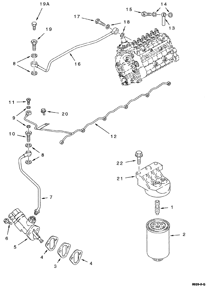 Схема запчастей Case IH 8880 - (10-044) - FUEL FILTER AND LIFT PUMP - 6T-590 EMISSIONS CERTIFIED ENGINE (10) - ENGINE