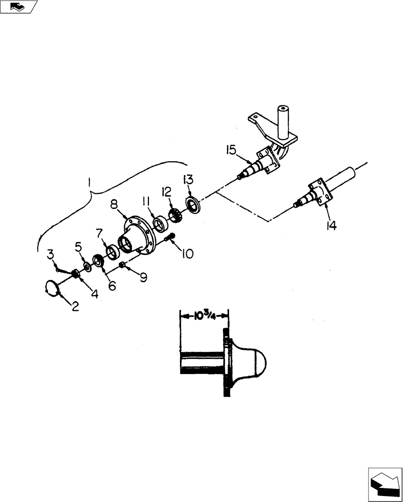 Схема запчастей Case IH 9000 SERIES - (44.100.04) - Q-813 HUB AND SPINDLE (44) - WHEELS