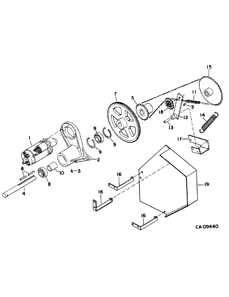 Схема запчастей Case IH 1440 - (33-15) - FEEDER, FEEDER REVERSER, MACHINES W/O ROCK TRAP (13) - FEEDER