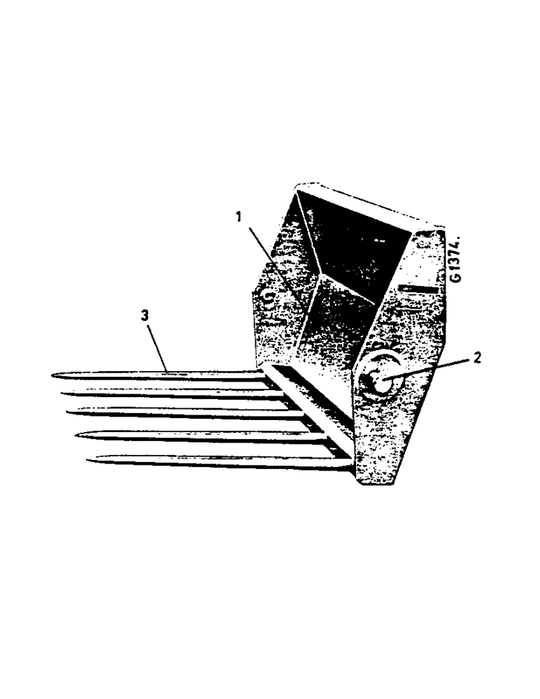 Схема запчастей Case IH 553 - (341) - MANURE FORK (88) - ACCESSORIES