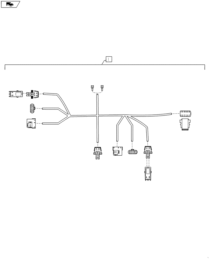 Схема запчастей Case IH 3230 - (55.100.17) - HARNESS, HEADLIGHT EXT (55) - ELECTRICAL SYSTEMS