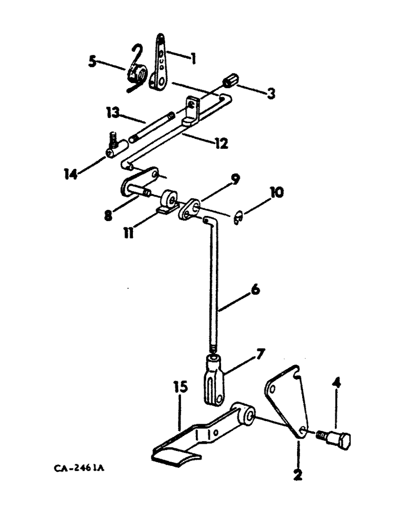 Схема запчастей Case IH 784 - (12-16) - POWER, FOOT PEDAL ACCELERATOR, LINKAGE TYPE, INBOARD MOUNTED PEDAL Power