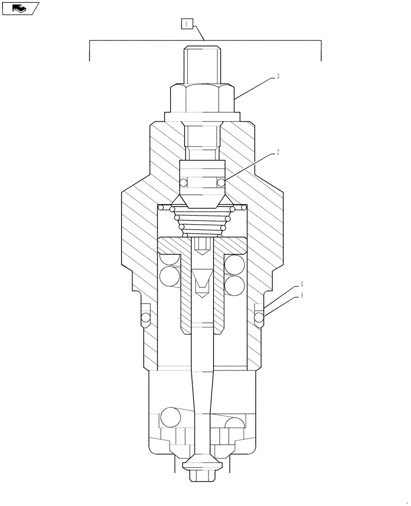 Схема запчастей Case IH 3230 - (29.100.10[05]) - LH HYDROSTATIC PUMP, PRESSURE RELIEF VALVE, BSN YCT032640 (29) - HYDROSTATIC DRIVE