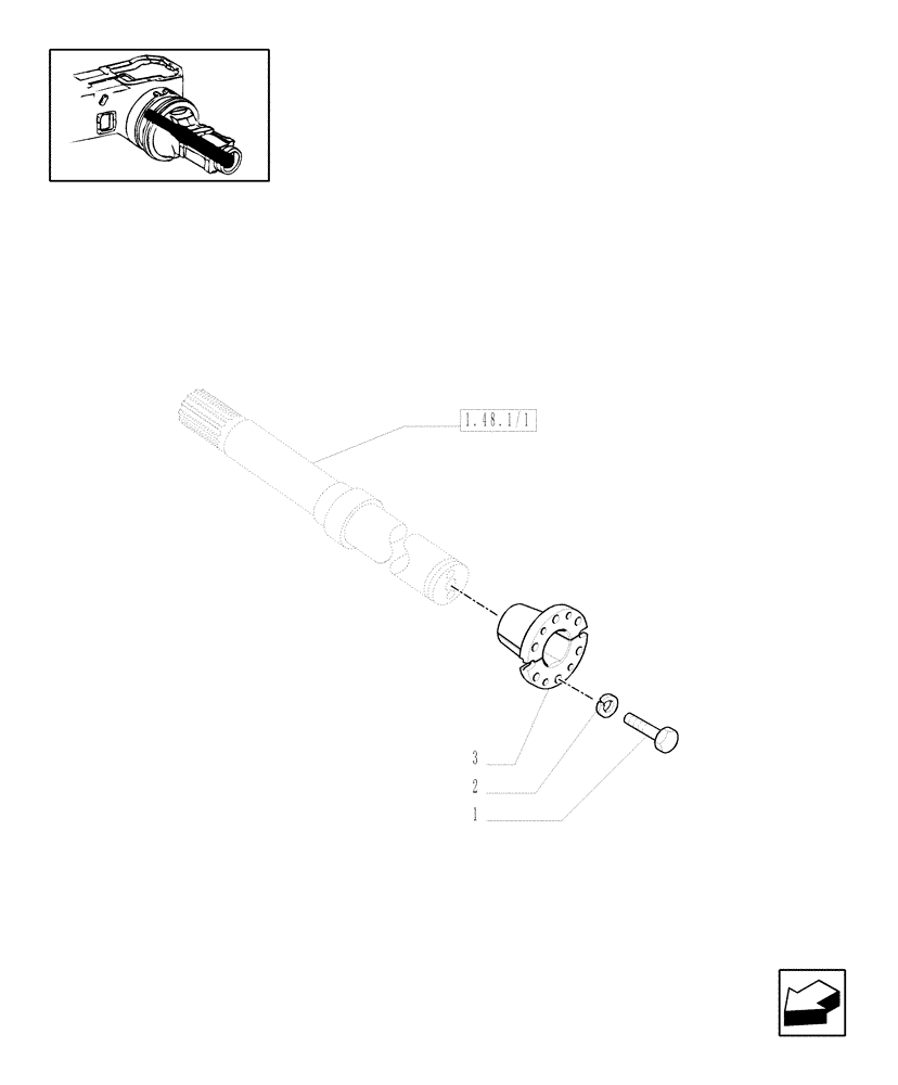 Схема запчастей Case IH MXM175 - (1.48.1/10) - (VAR.437/2) 98" LONG AXLE FOR CAST DISK (05) - REAR AXLE