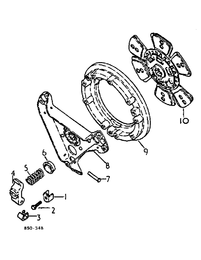 Схема запчастей Case IH 884 - (07-07A) - CLUTCH, 11 INCH, LAYCOCK, SERIAL NO. 9396 AND BELOW (04) - Drive Train