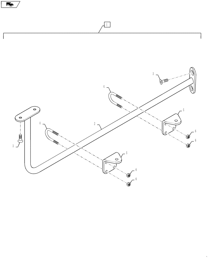 Схема запчастей Case IH QUADTRAC 600 - (88.090.04) - DIA KIT - RH WINDOW MONITOR MOUNT (88) - ACCESSORIES