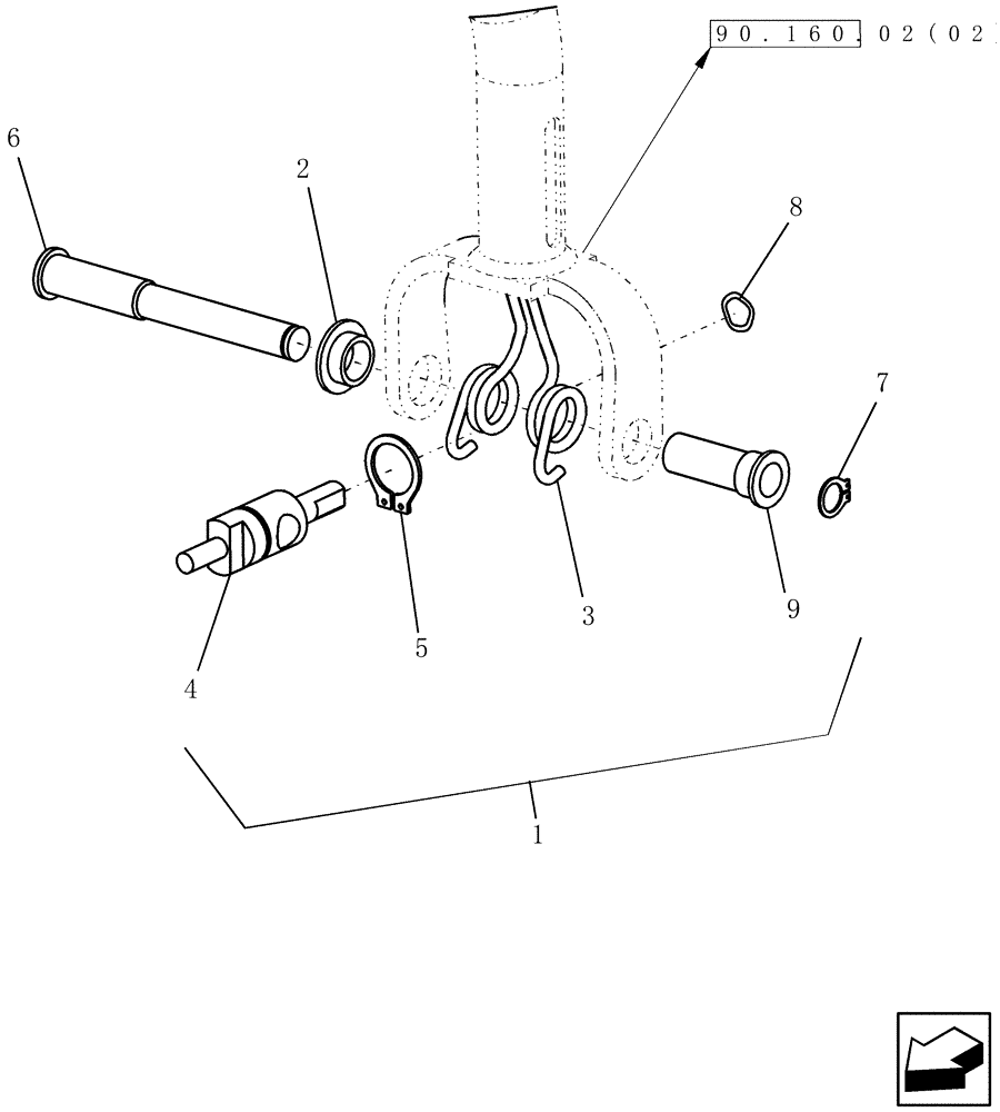 Схема запчастей Case IH 9230 - (55.512.13) - PROPULSION HANDLE (55) - ELECTRICAL SYSTEMS