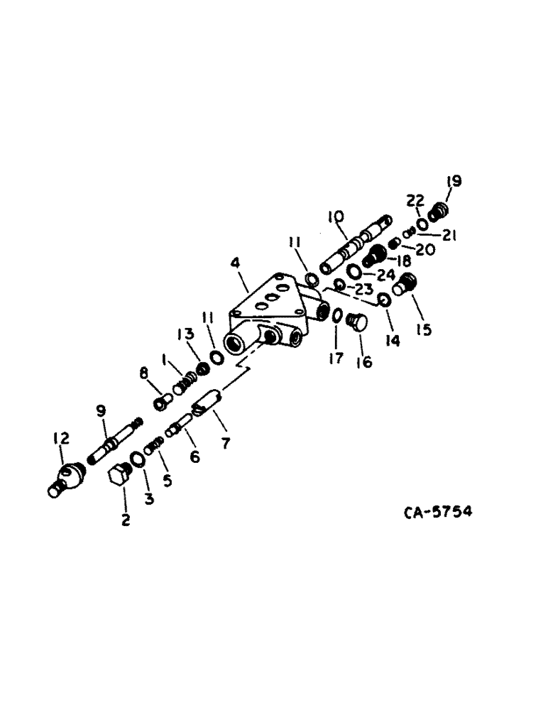 Схема запчастей Case IH 1480 - (10-47) - HYDRAULICS, HEADER LIFT VALVE, SERIAL NO. 24000 AND BELOW (07) - HYDRAULICS