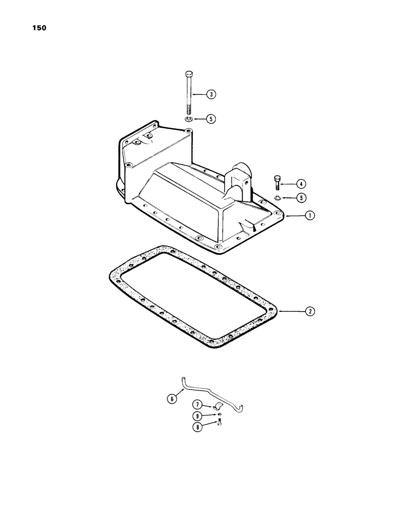 Схема запчастей Case IH 1170 - (150) - TRANSMISSION REAR COVER (08) - HYDRAULICS