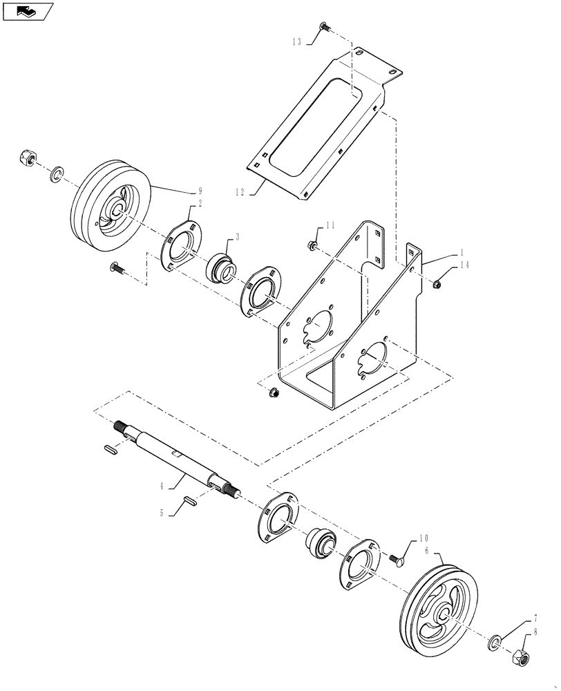 Схема запчастей Case IH 7130 - (66.260.33[02]) - JACKSHAFT DRIVE, CONTINUED (66) - THRESHING