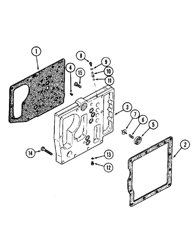 Схема запчастей Case IH 8950 - (6-026) - TRANSMISSION CONTROL VALVE MOUNTING PLATE (06) - POWER TRAIN