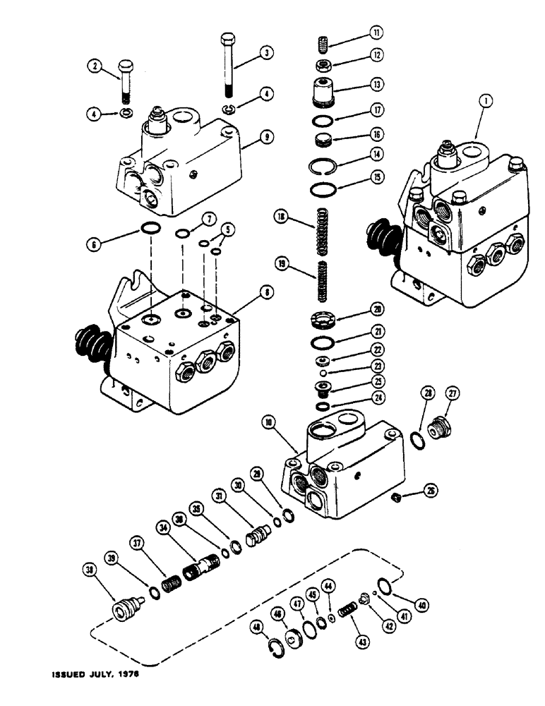 Схема запчастей Case IH 1570 - (148) - G101002 POWER BRAKE VALVE, PART NUMBER STAMPED ON COVER (07) - BRAKES