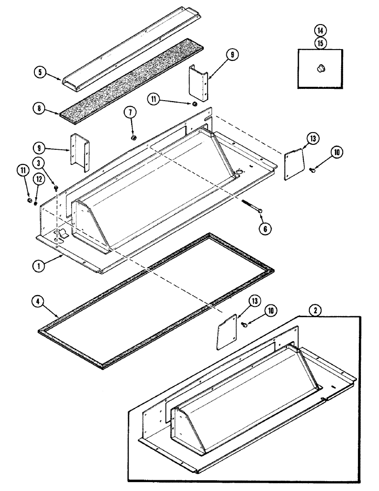 Схема запчастей Case IH 2090 - (9-592) - CAB, PLENUM (09) - CHASSIS/ATTACHMENTS