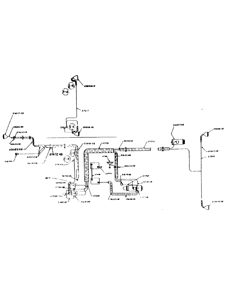 Схема запчастей Case IH 400-SERIES - (077) - WIRING DIA, FOR POWRCEL DIESEL TRAC, INSTR PANEL, SPARK IGN, DIESEL, AND GENERATOR AND STARTNG MOTOR (04) - ELECTRICAL SYSTEMS