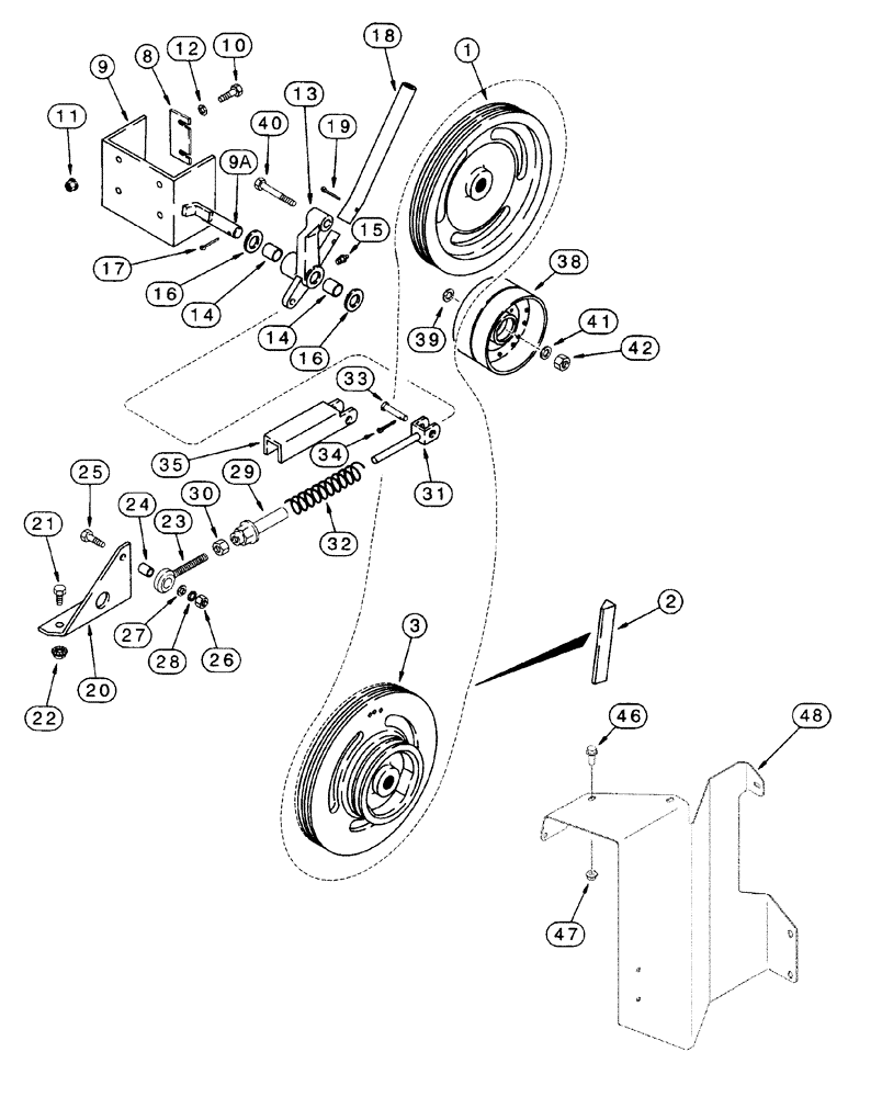 Схема запчастей Case IH 2388 - (09F-04) - STRAW CHOPPER - DRIVE (19) - STRAW SPREADER & CHOPPER