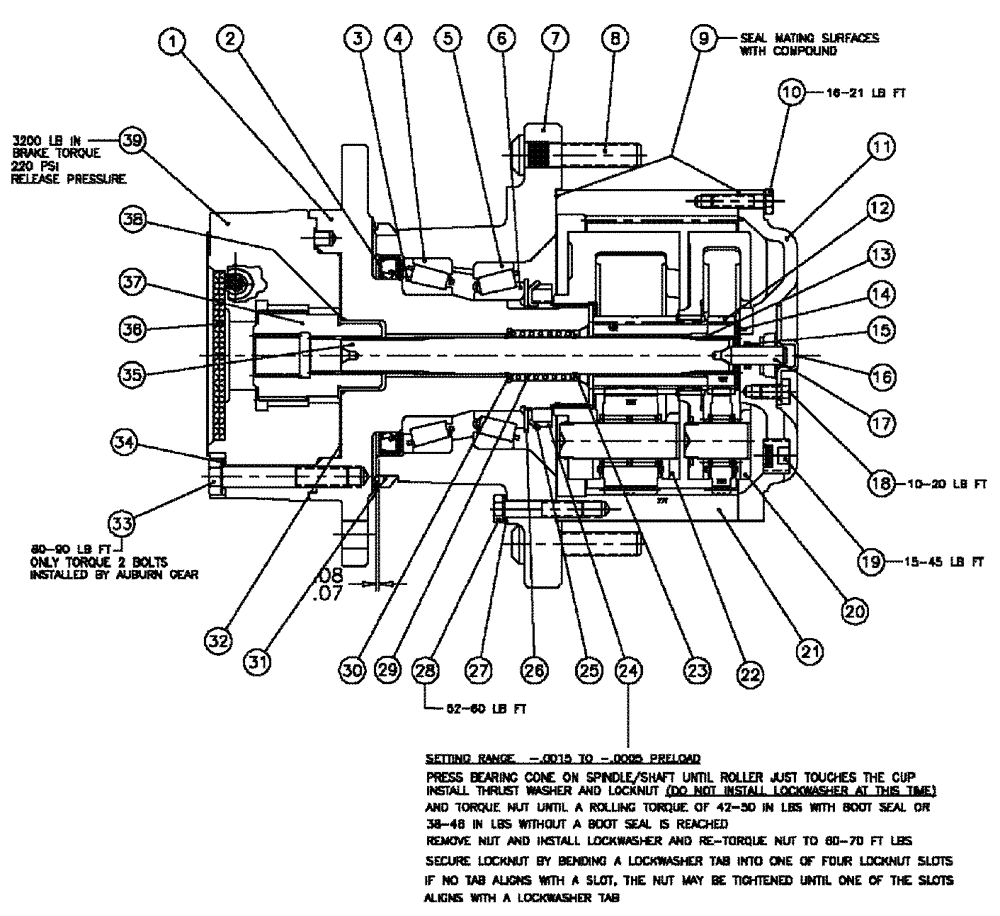 Схема запчастей Case IH 3150 - (05-001) - HUB ASSEMBLY #7,24:1, W/B Hub, Wheel & Tires