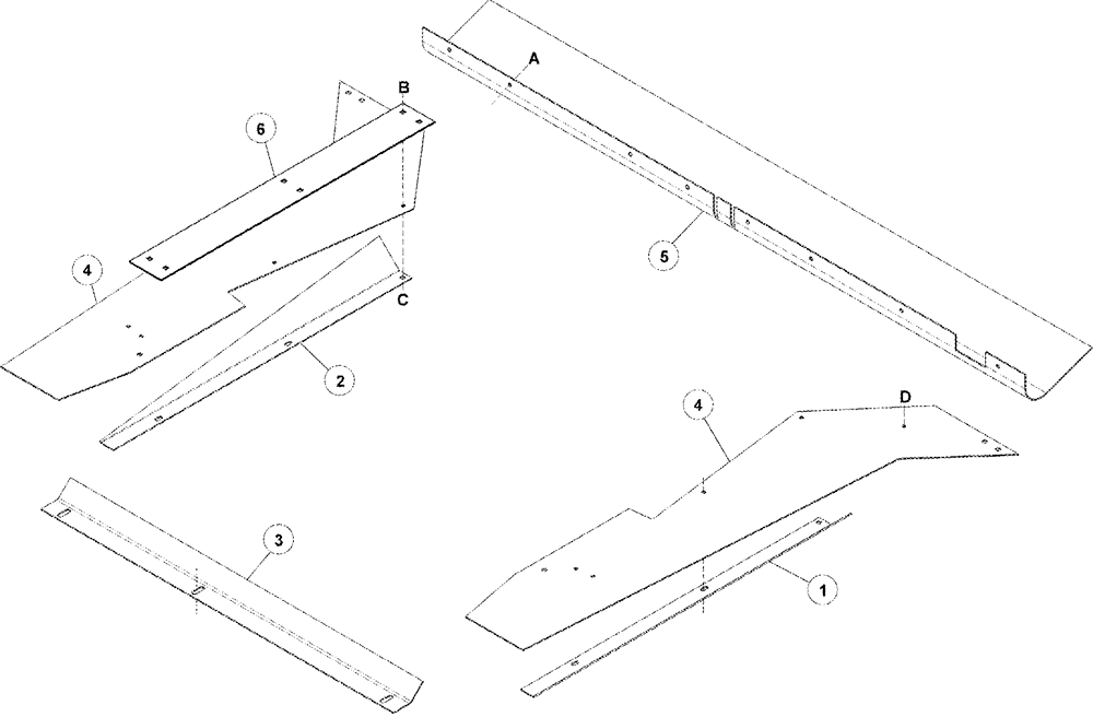 Схема запчастей Case IH 1052 - (09-58) - EUROPEAN HEADER UPGRADES - SEED SAVER ATTACHMENT (09) - CHASSIS