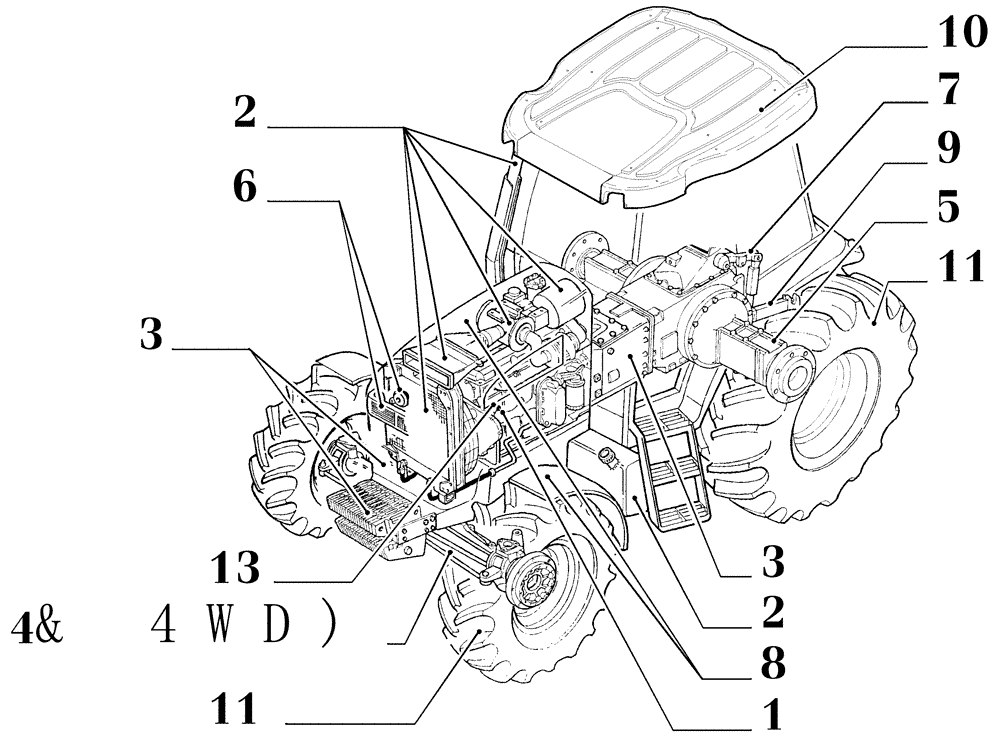 Схема запчастей Case IH PUMA 210 - (MAIN) - MAIN SECTIONS (00) - GENERAL