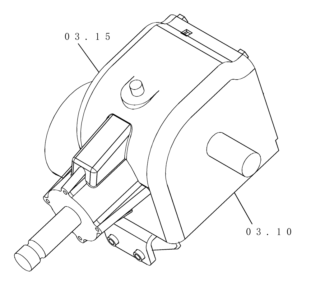 Схема запчастей Case IH RBX453 - (SECTION 03[RBX453]) - PICTORIAL INDEX, MAIN GEARBOX, 540 RPM (00) - GENERAL