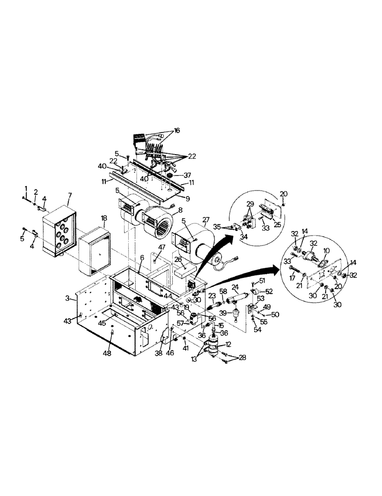 Схема запчастей Case IH STEIGER - (03-04) - CLIMATE CONTROL MODULE ASSEMBLY (03) - Climate Control