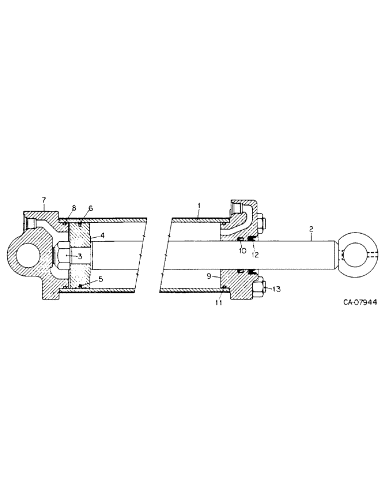 Схема запчастей Case IH 80 - (YB-33) - HYDRAULIC CYLINDER, 3-1/2 X 16 