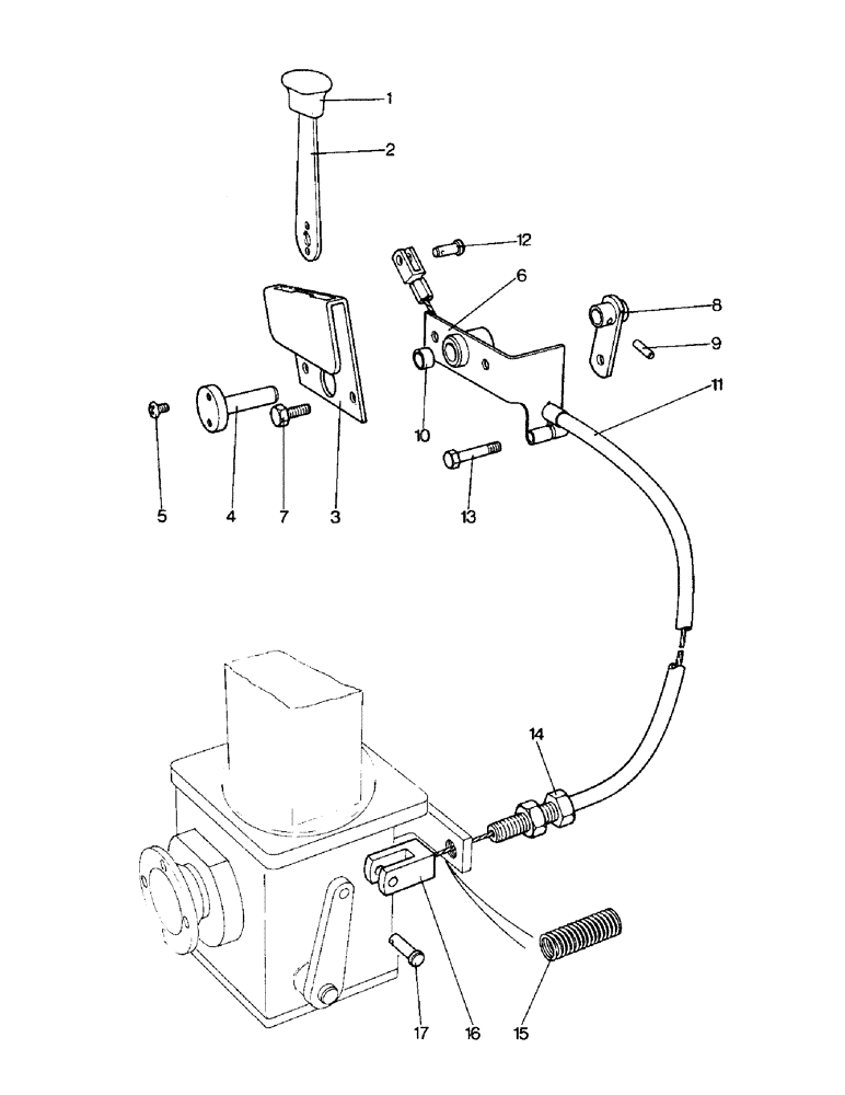 Схема запчастей Case IH 996 - (C08-1) - GEARBOX, SELECTOR MECHANISM - TRANSFER GEARBOX MK4 4WD TRACTORS, DAVID BROWN AXLE, 990 4WD, 996 4WD Gearbox