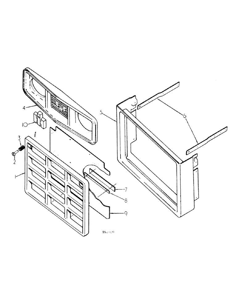 Схема запчастей Case IH 385 - (06-04) - COOLING, RADIATOR GRILLE Cooling