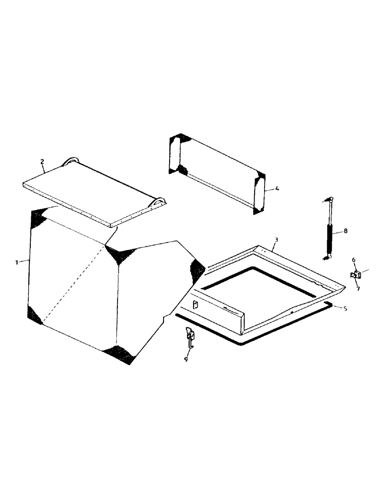 Схема запчастей Case IH 7000 - (C02-11) - REMOTE OIL COOLER SCREEN Engine & Engine Attachments