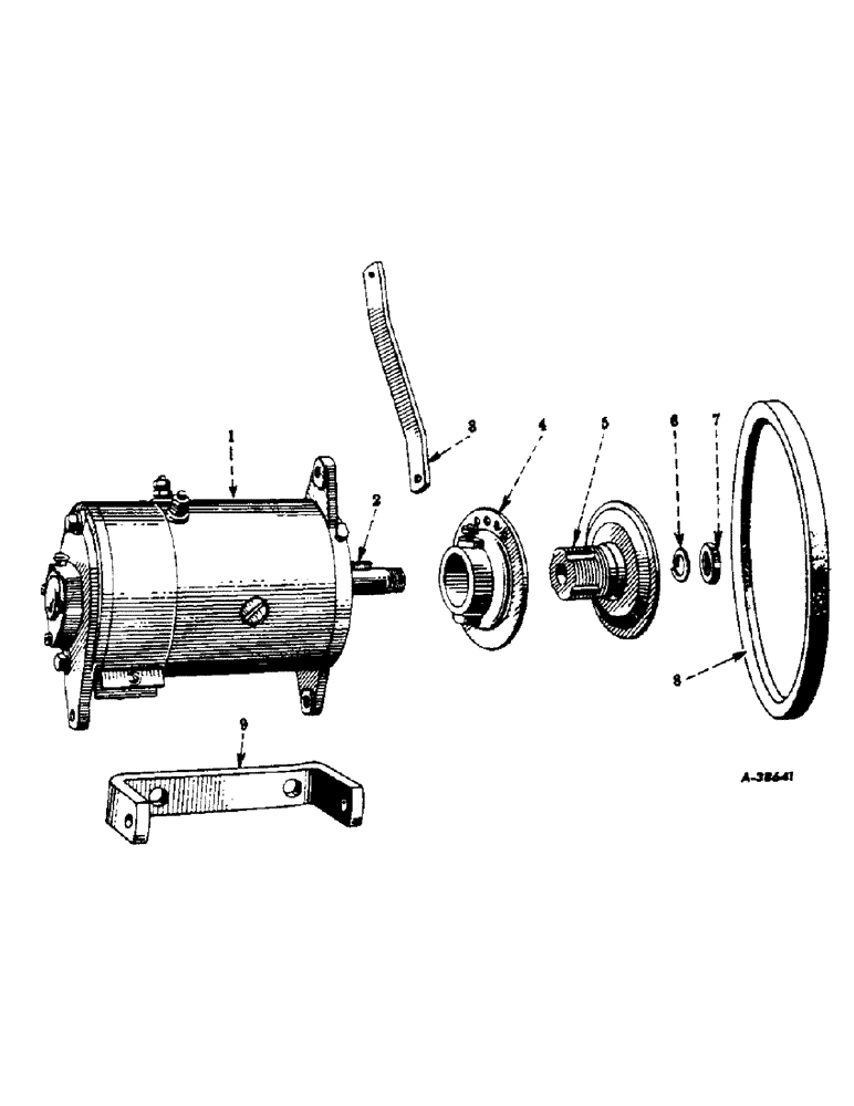 Схема запчастей Case IH 350 - (094) - ELECTRICAL SYSTEM, CARBURETED ENGINE, GENERATOR AND CONNECTION, 6 VOLT (06) - ELECTRICAL SYSTEMS