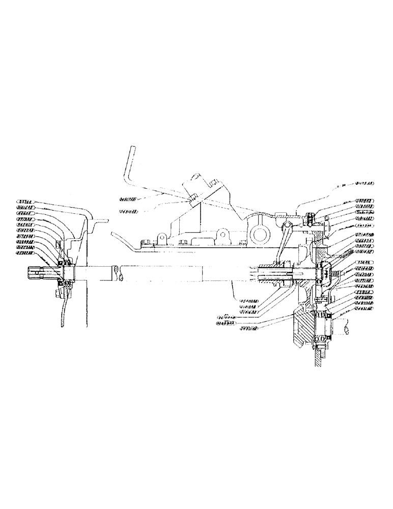 Схема запчастей Case IH DC-SERIES - (146) - PWR TAKEOFF ASSY W/ SHORT SHAFT, FOR D - DO TRAC. PRIOR TO 4607033, NOT USED W/MTR LIFT&RAISING BAIL (06) - POWER TRAIN