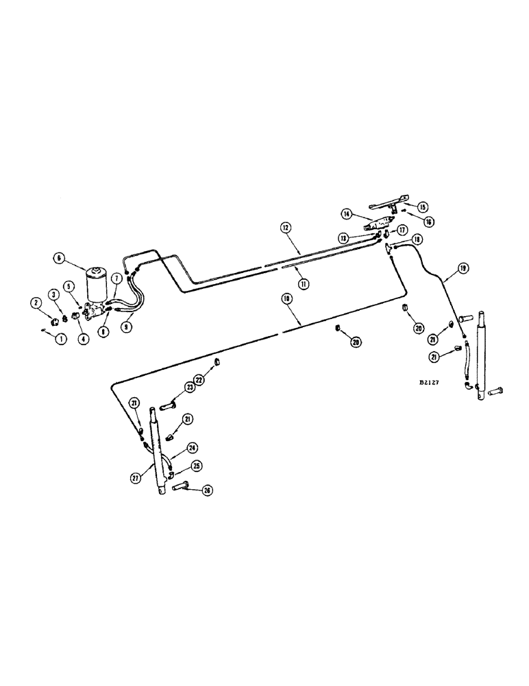 Схема запчастей Case IH 1150 - (032) - HEADER HYDRAULIC LIFT, BEFORE 8266001 (35) - HYDRAULIC SYSTEMS