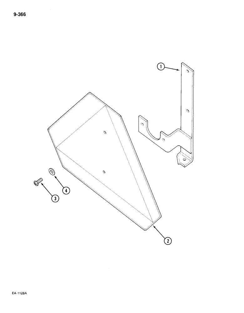 Схема запчастей Case IH 385 - (9-366) - SLOW MOVING VEHICLE EMBLEM (09) - CHASSIS/ATTACHMENTS