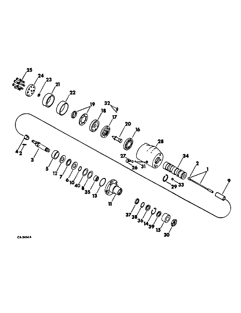 Схема запчастей Case IH 574 - (10-18) - HYDRAULICS, HYDROSTATIC INTEGRAL STEERING ASSY (07) - HYDRAULICS