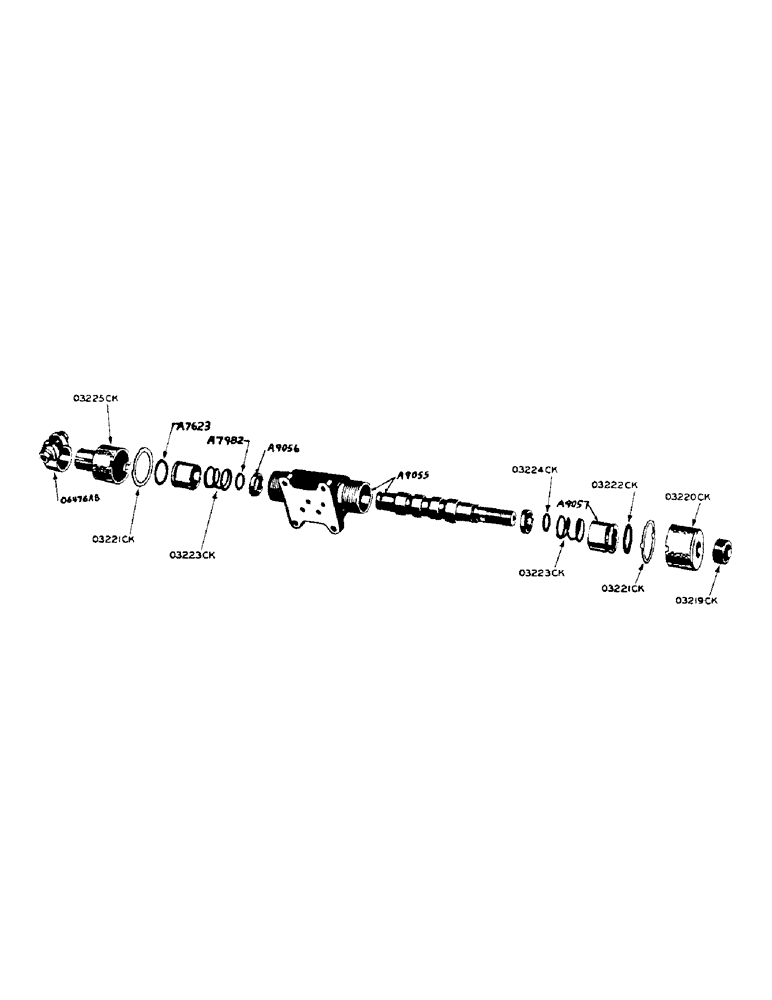 Схема запчастей Case IH 500-SERIES - (091) - HYDRAULIC POWER STEERING, PARTS FOR 4744AA DRAG LINK VALVE (05) - STEERING