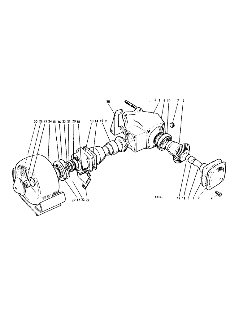 Схема запчастей Case IH 990 - (J08) - PTO AND BELT PULLEYS, BELT PULLEY UNIT, 5-1/8 IN. WIDE PULLEY, U413 - 885 TRACTORS Auxiliary Drive Units