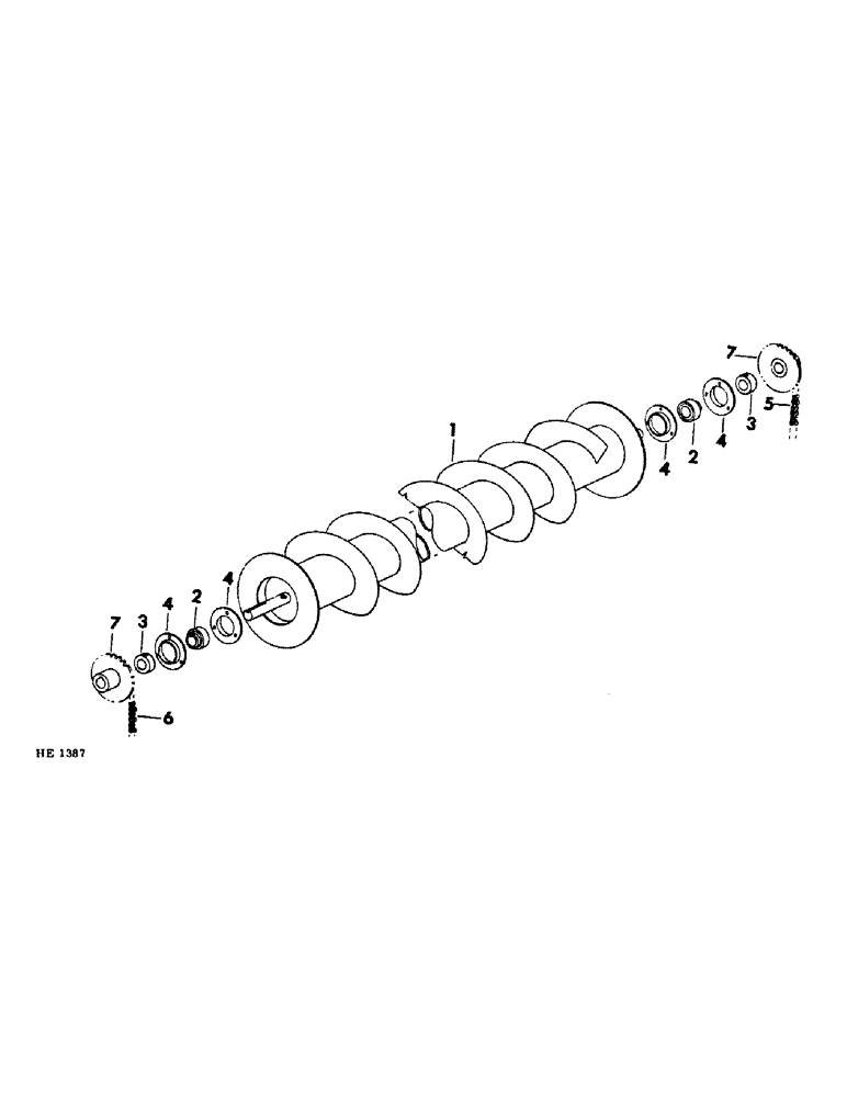 Схема запчастей Case IH 1290 - (22) - PLATFORM REAR AUGER 