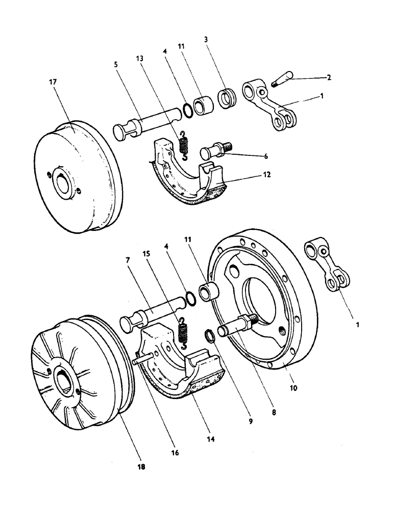 Схема запчастей Case IH 990 - (G10) - BRAKES, BRAKE DRUMS AND SHOES - ALL MODELS (5.1) - BRAKES