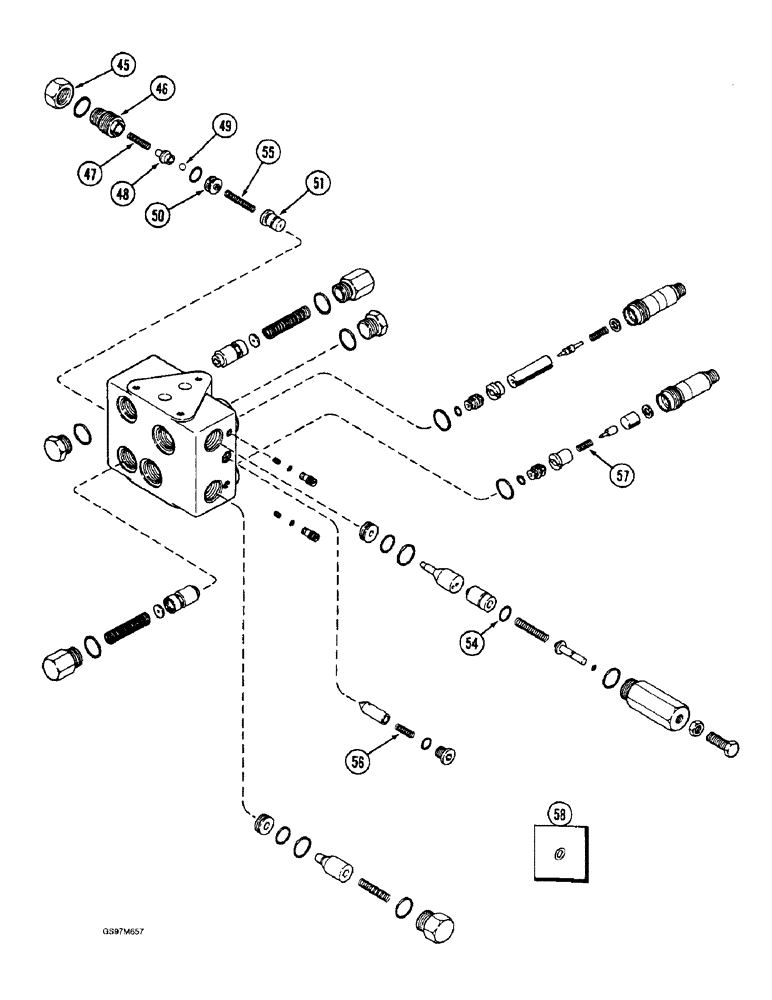 Схема запчастей Case IH 1660 - (8-066) - HEADER VALVE, PRIOR TO P.I.N. JJC0103800 (CONTD) (07) - HYDRAULICS