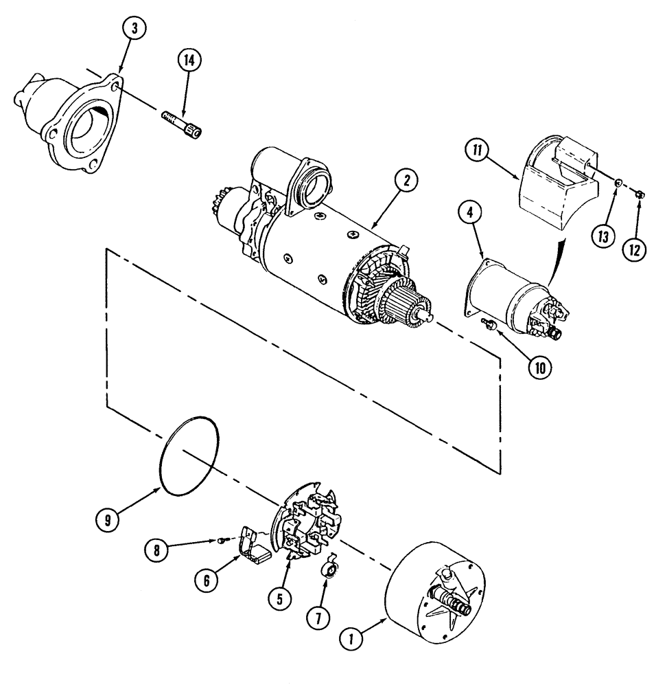 Схема запчастей Case IH STX375 - (04-08) - STARTER ASSEMBLY, BSN JEE0102479 (04) - ELECTRICAL SYSTEMS