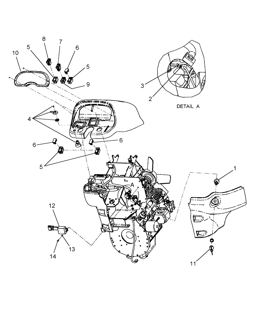 Схема запчастей Case IH D40 - (06.02) - MAIN HARNESS (06) - ELECTRICAL SYSTEMS