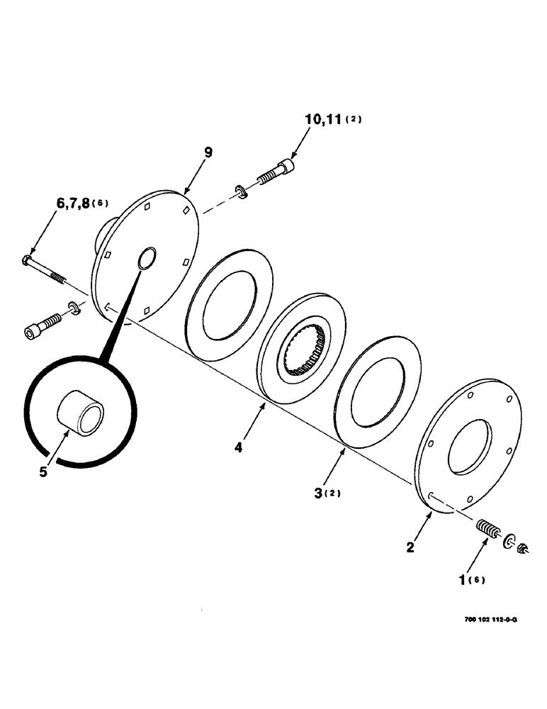 Схема запчастей Case IH 8455T - (2-08) - SLIP CLUTCH ASSEMBLY Driveline