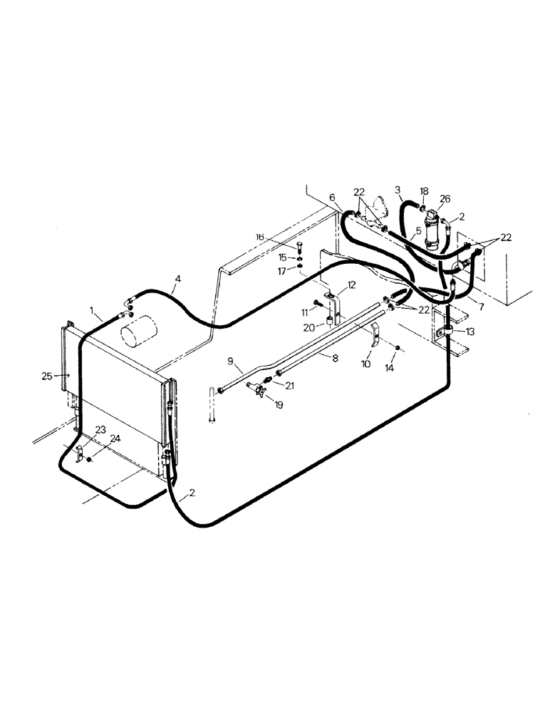 Схема запчастей Case IH CM360 - (03-04) - A/C AND HEATER PLUMBING, CAT 3306 ENGINE (03) - Climate Control