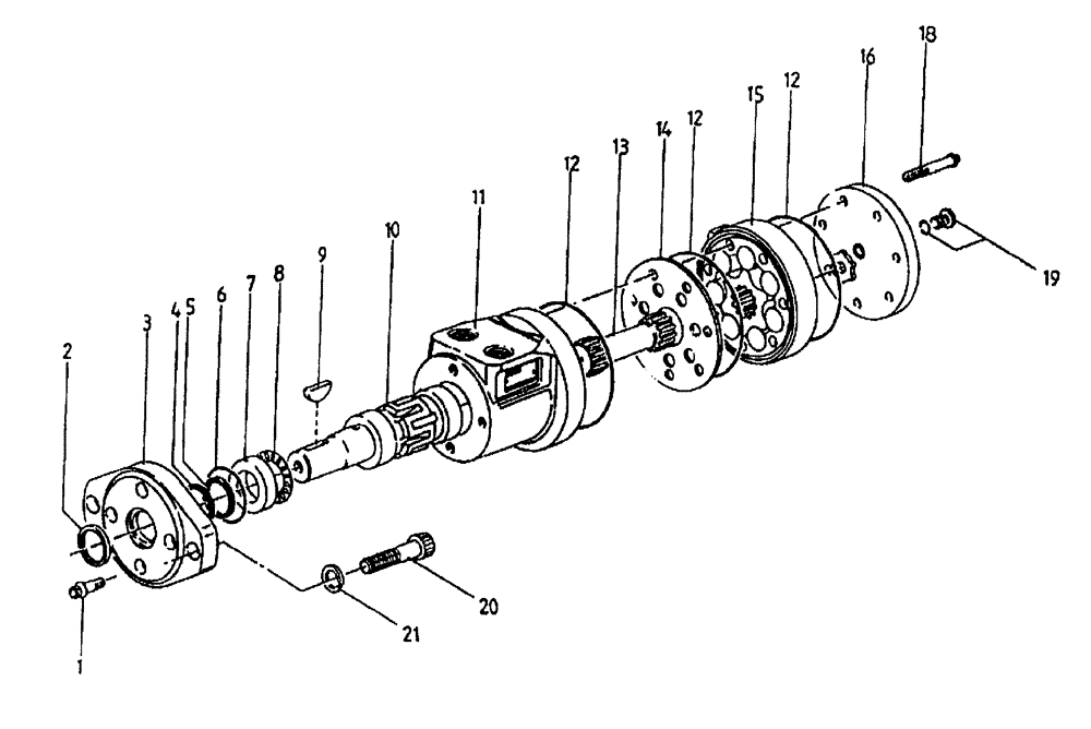 Схема запчастей Case IH 7700 - (B03[06]) - HYDRAULIC MOTOR,  S CHAR-LYNN: 14 CU. IN. Hydraulic Components & Circuits