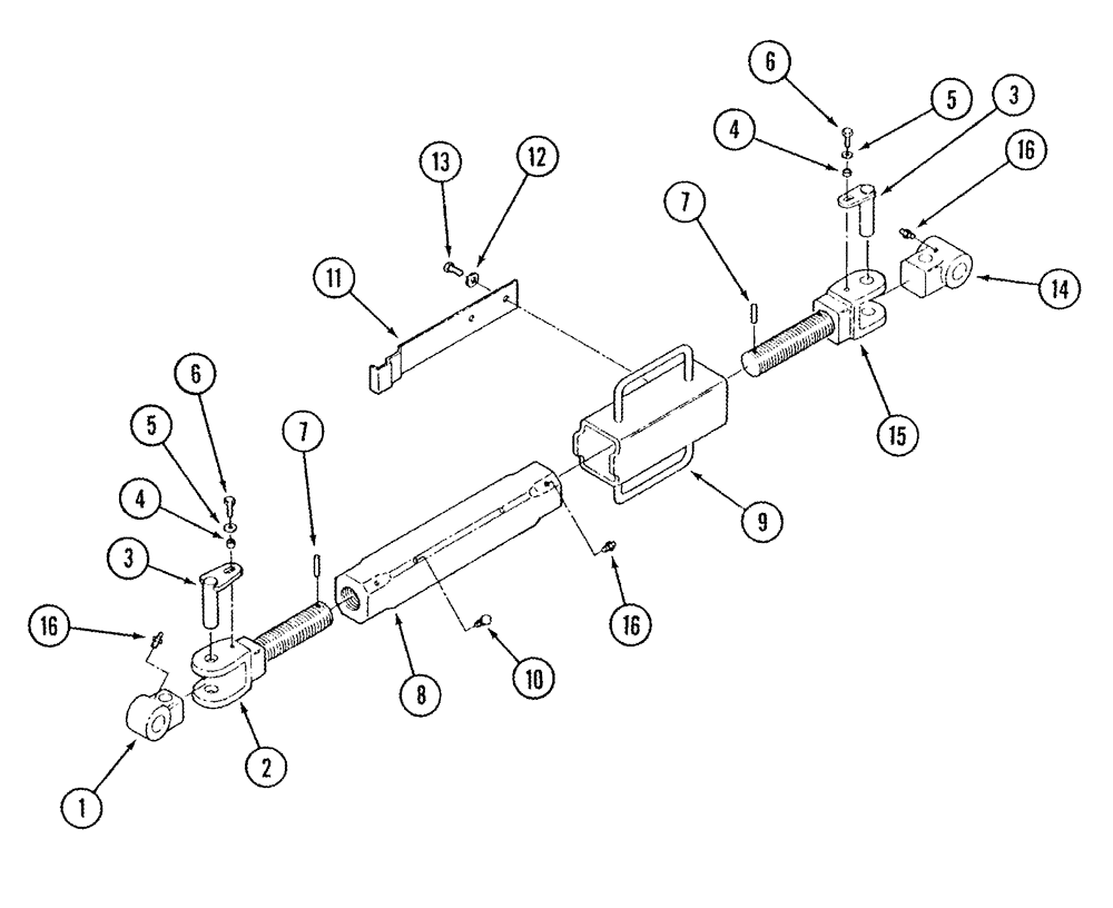 Схема запчастей Case IH STX280 - (09-05) - LINK ASSEMBLY - UPPER (09) - CHASSIS