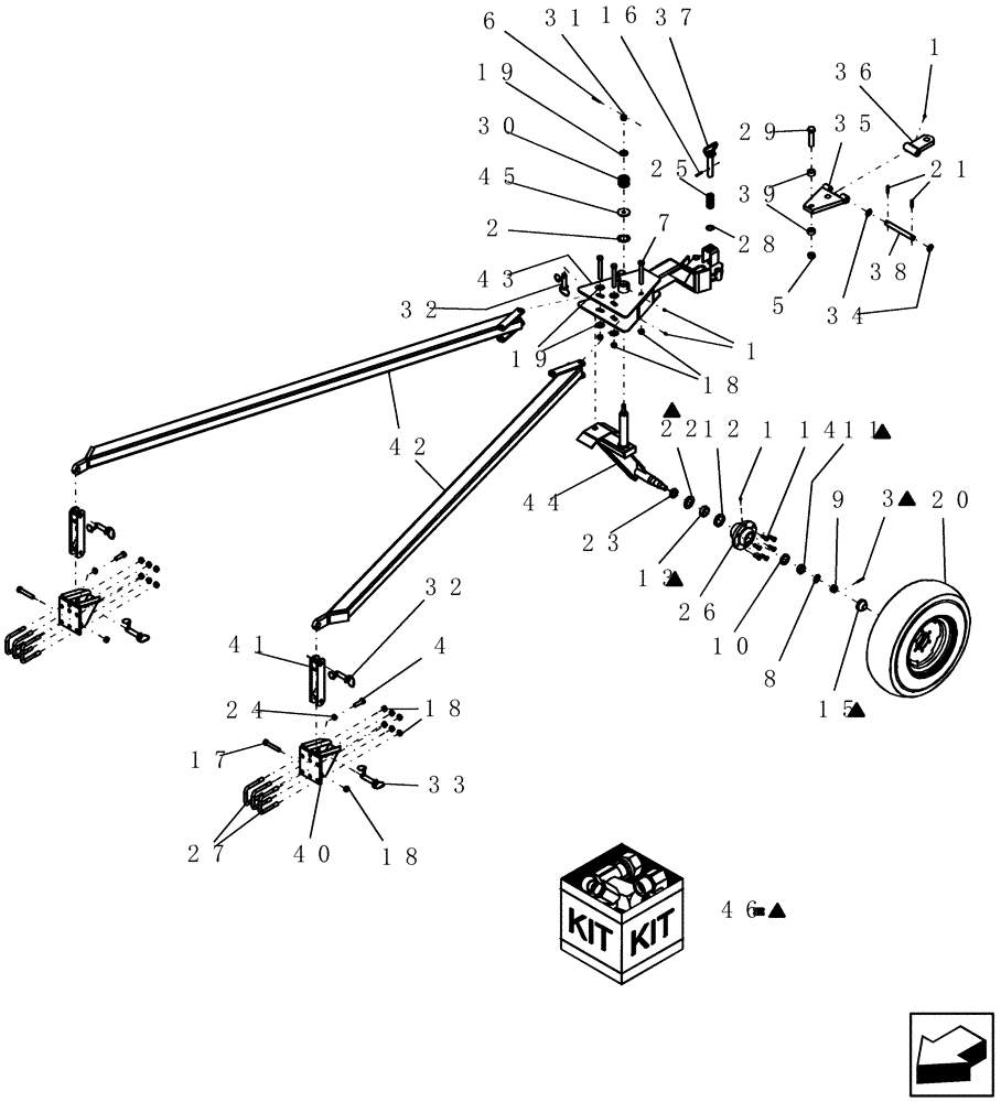 Схема запчастей Case IH 600 - (39.110.03) - NH3/LIQUID WAGON HITCH OPTION (39) - FRAMES AND BALLASTING