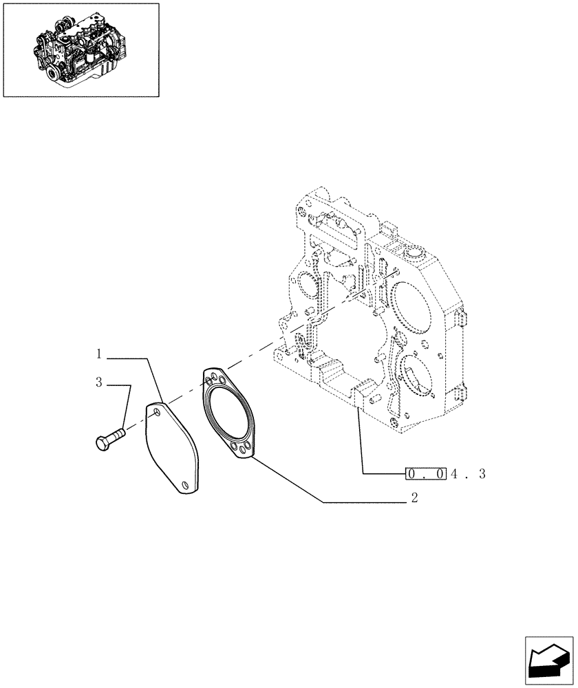 Схема запчастей Case IH F4HE9684D J100 - (0.35.0[01]) - POWER TAKE OFF (504035155) 