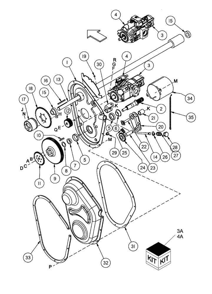 Схема запчастей Case IH 2152 - (09-55) - ADAPTER DRIVES - MODEL YEAR 2011 AND PRIOR 