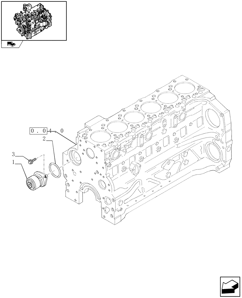 Схема запчастей Case IH PUMA 125 - (0.32.0) - WATER PUMP (01) - ENGINE