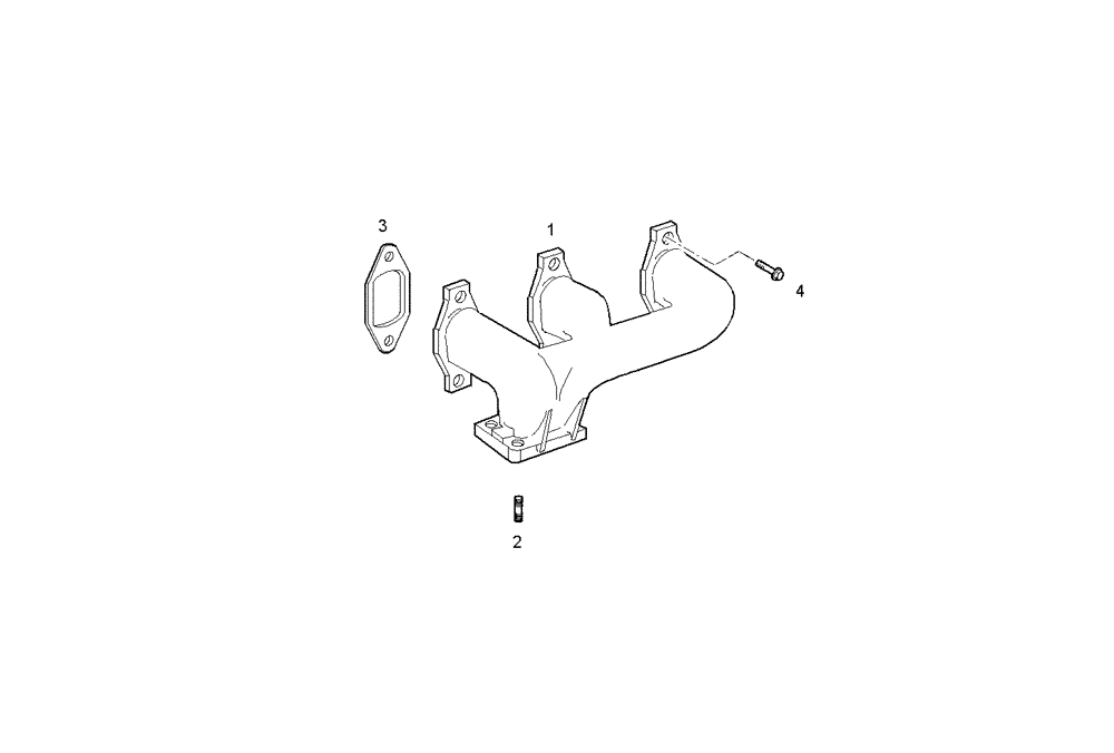 Схема запчастей Case IH F4CE0304A D600 - (0760.170) - EXHAUST MANIFOLD 